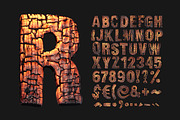 Burning Wood Font, a Font by Handmadefont (Thumbnail 2 of 8)