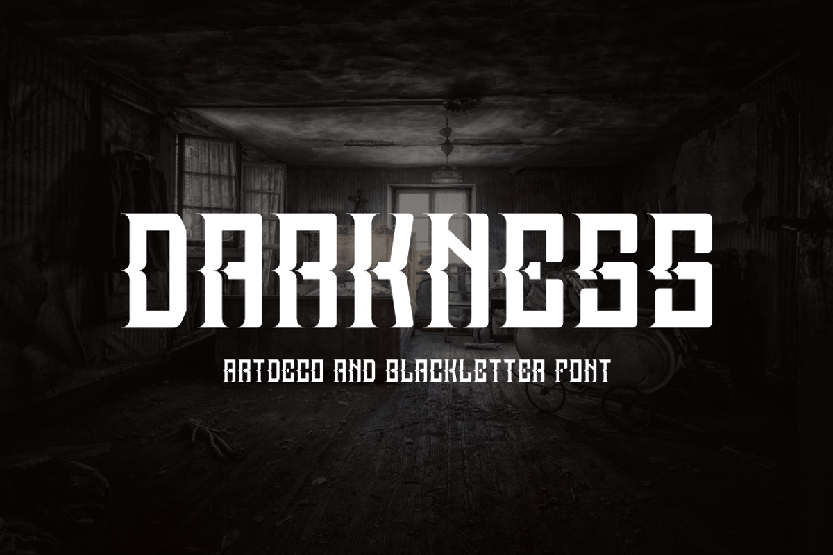 Black Waves - Artdeco & Blackletter, a Blackletter Font by QR Design Studio (Photo 2 of 6)