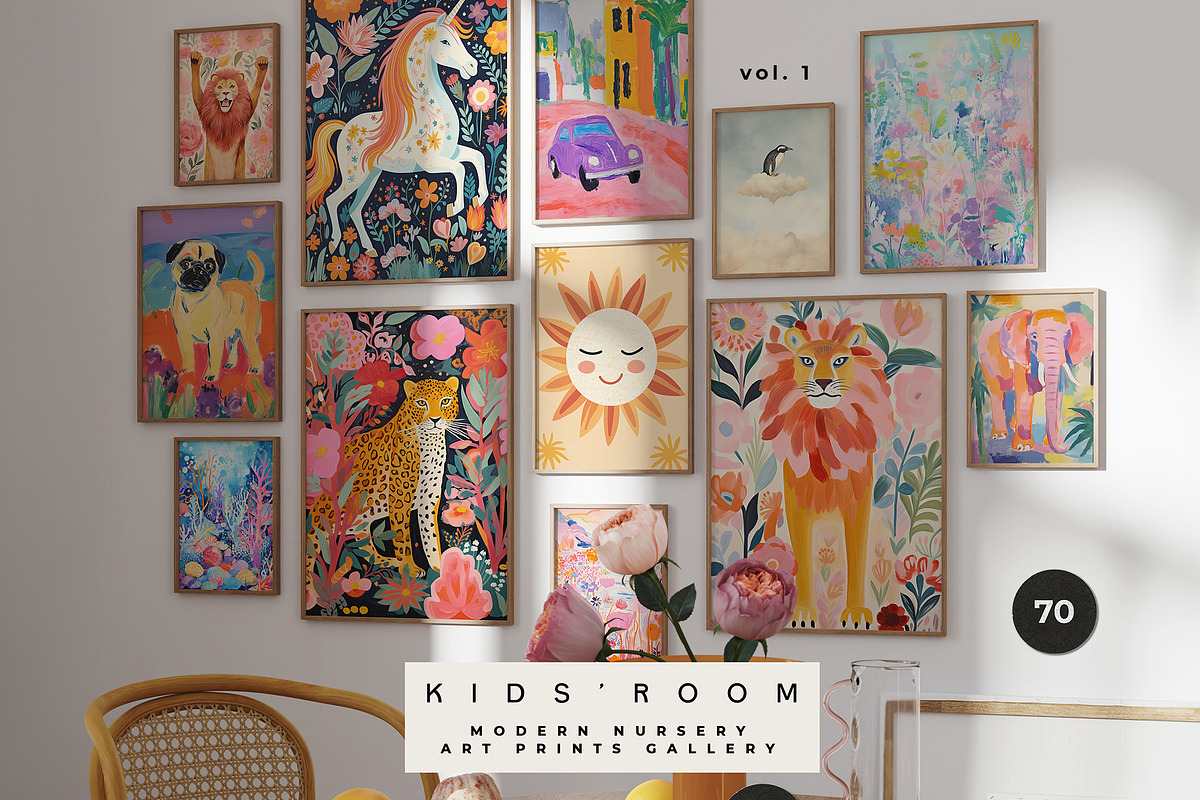 NURSERY PRINTS BUNDLE (1,000+), a Background Graphic by Lana Elanor (Photo 5 of 12)