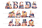 Birthday Cake Alphabet, a Decorative Illustration by GlamArtZhanna (Thumbnail 2 of 5)