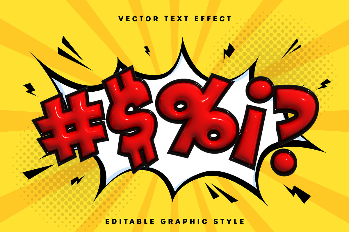 3D Comic Styled Text Effect, a Templates & Theme by studiogstock (Photo 3 of 3)