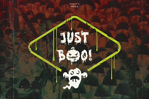 Halloween Display Font With Extras