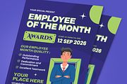 Employee Award Flyer Set, a Flyer Template by SquidPixey (Thumbnail 2 of 6)