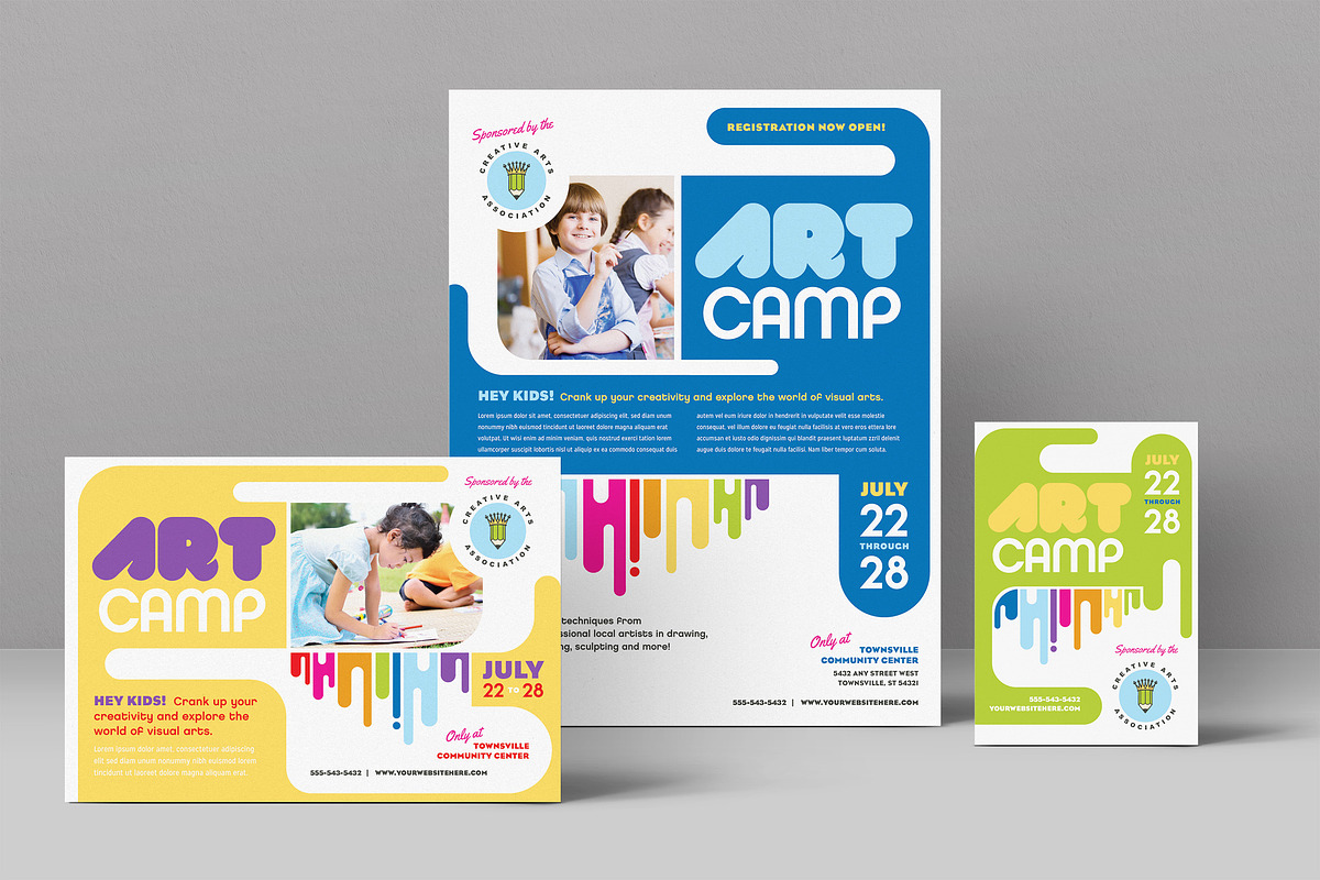 Kids Art Class Flyer Template, a Flyer Template by StockLayouts (Photo 1 of 3)