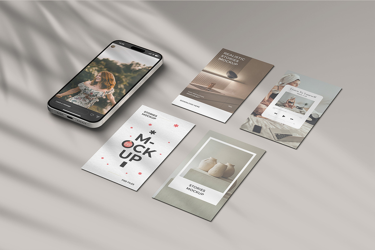 Instagram Stories Mockup, an iPhone Mockup by graphicpages (Photo 11 of 15)