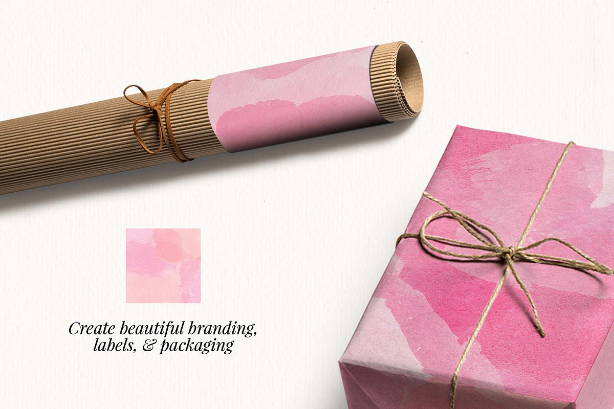 Pink Petals Watercolor Clip Art, a Texture Graphic by Chelsea Bromley (Photo 3 of 4)
