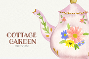 Watercolor Cottage Chic Clipart, an Animal Illustration by PaperSphinx (Thumbnail 3 of 3)