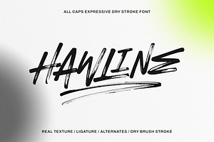 Hawline Inked – Expressive Font