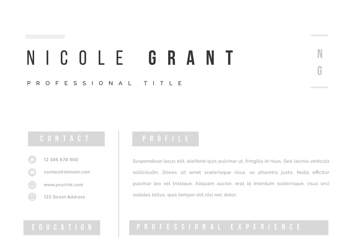 Resume Template for Word & Pages, a Resume Template by Resume Angels (Photo 3 of 10)