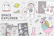 Space Explorer, a Graphic by Oksana Stepova (Thumbnail 1 of 16)