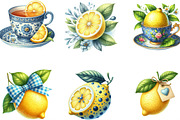 Yellow & Blue Lemon Sublimation, an Illustration by Designking (Thumbnail 3 of 4)