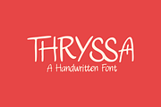 THRYSSA Handwritten Font, a Handwritten Font by aditvest (Thumbnail 1 of 6)