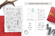 Christmas card map creator, a Seasonal Illustration by Alisovna (Thumbnail 10 of 12)