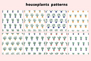 Houseplants Clipart & Patterns, a Graphic by IRSYART (Thumbnail 4 of 8)