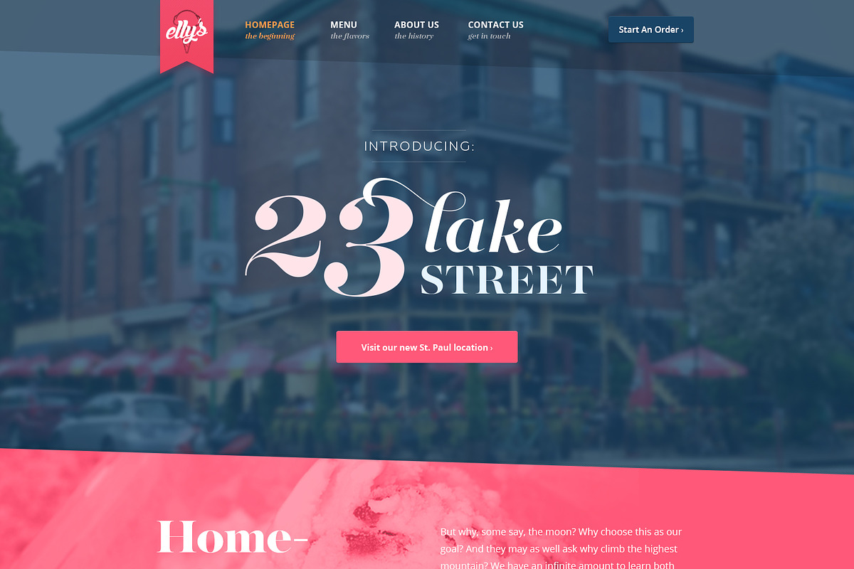Elly's Ice Cream Deluxe PSD Template, a Websites & App Template by Mosaic Web Market (Photo 1 of 3)
