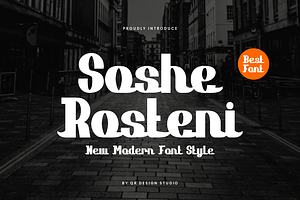 Soshe Rosteni - Modern Font