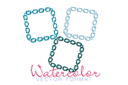 Chain Link Frame Watercolor Clip Art, an Illustration by HERRINGTON DESIGN (Thumbnail 2 of 2)