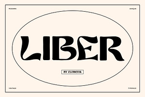 Liber retro font, a Font by elvinova