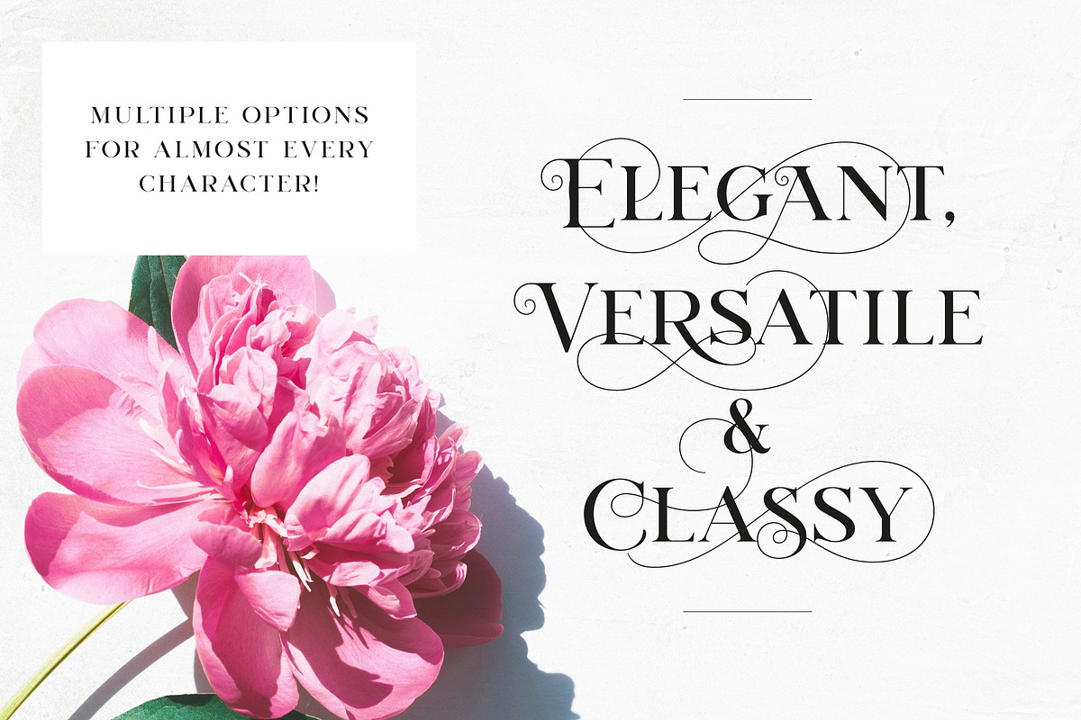 Mirosa Elegant Font, a Font by Heritage Type Co. (Photo 3 of 10)