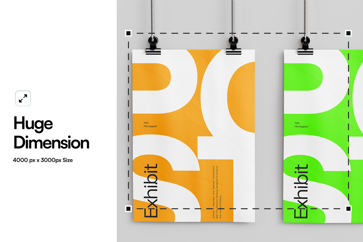 Poster Mockup, an Advertising Mockup by SLAB! Design (Photo 2 of 6)
