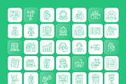 Report or Reporting Icon Set, an Outline Icon by Prosymbols (Thumbnail 7 of 7)