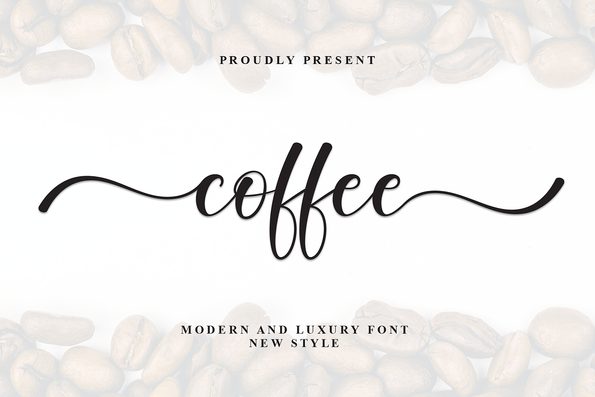 Coffee | Script Font, a Handwritten Font by Scratchones (Photo 1 of 9)