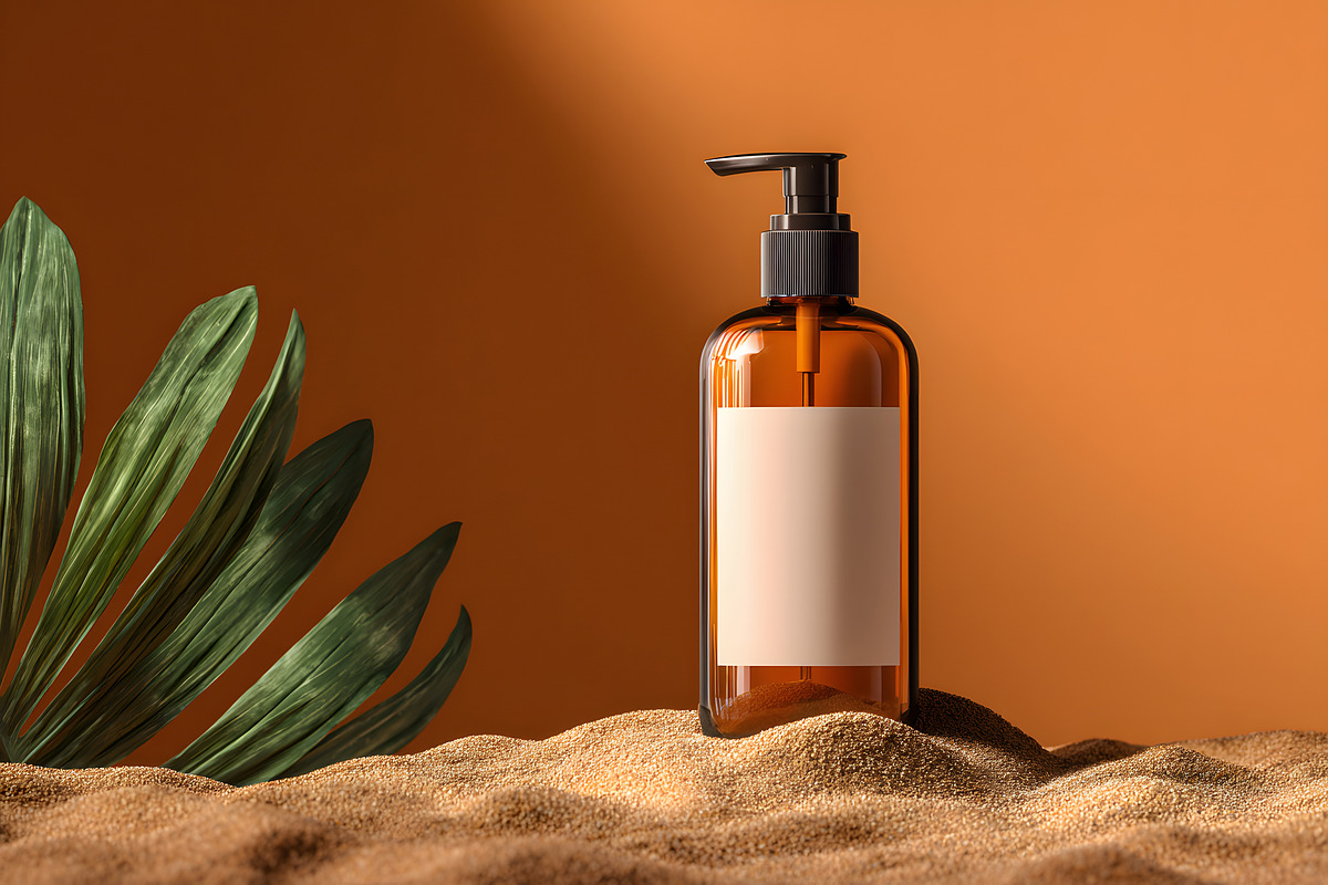 Cosmetic Bottle label Mockup, a Packaging Mockup by GenesisCreativeCo (Photo 2 of 2)