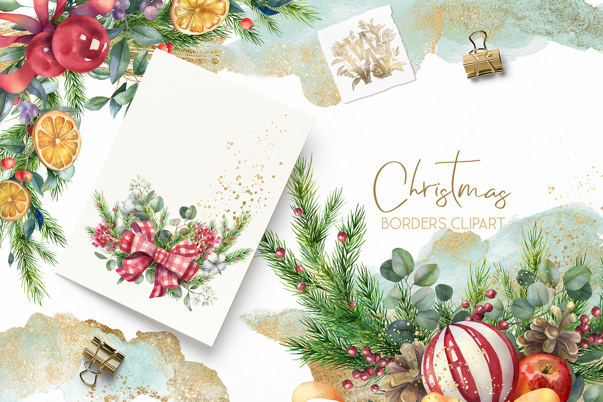 Watercolor Christmas collection, a Decorative Illustration by WonderWonder (Photo 15 of 19)