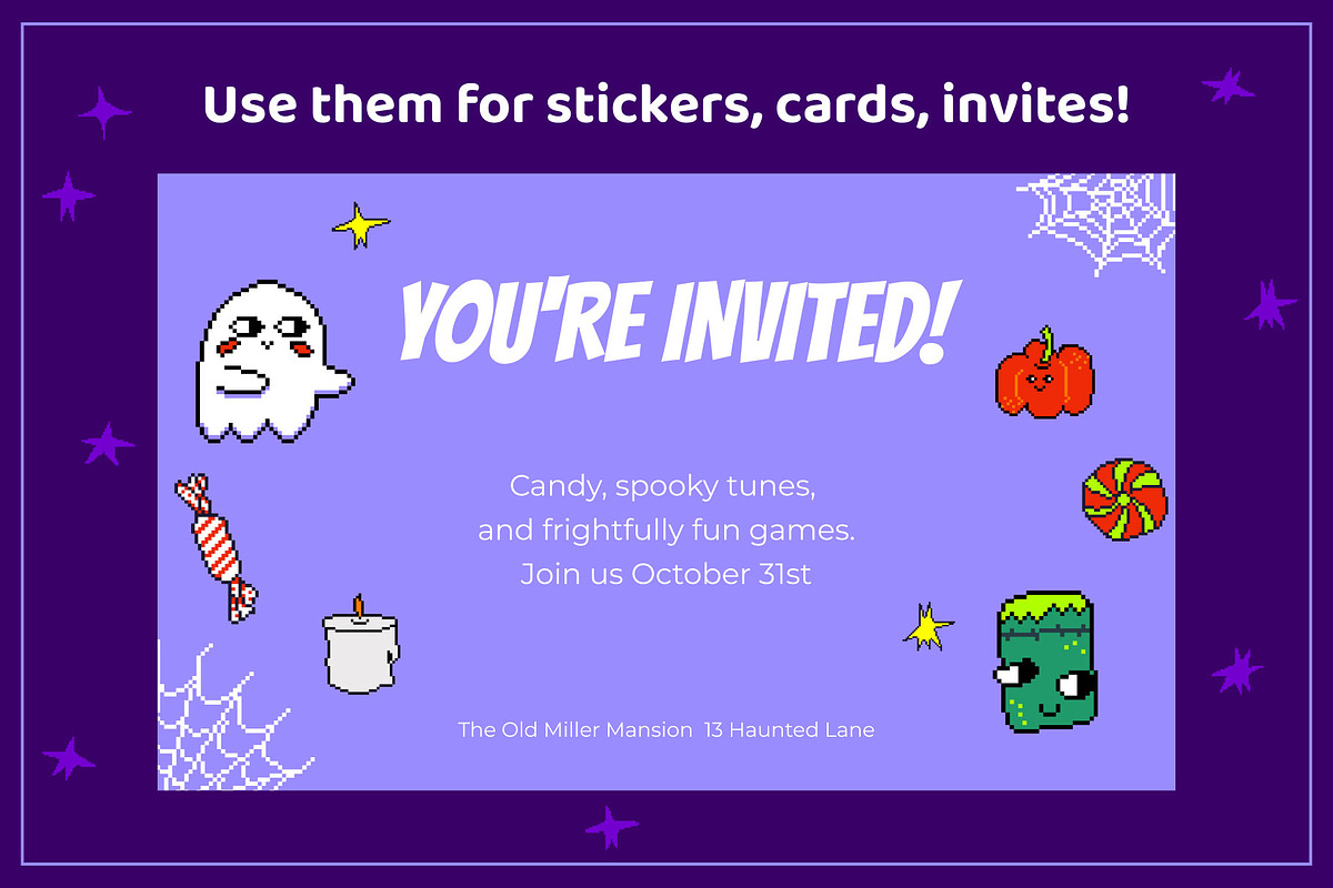 Pixelween - pixel art Halloween, an Object Graphic by Elena Choo (Photo 5 of 8)