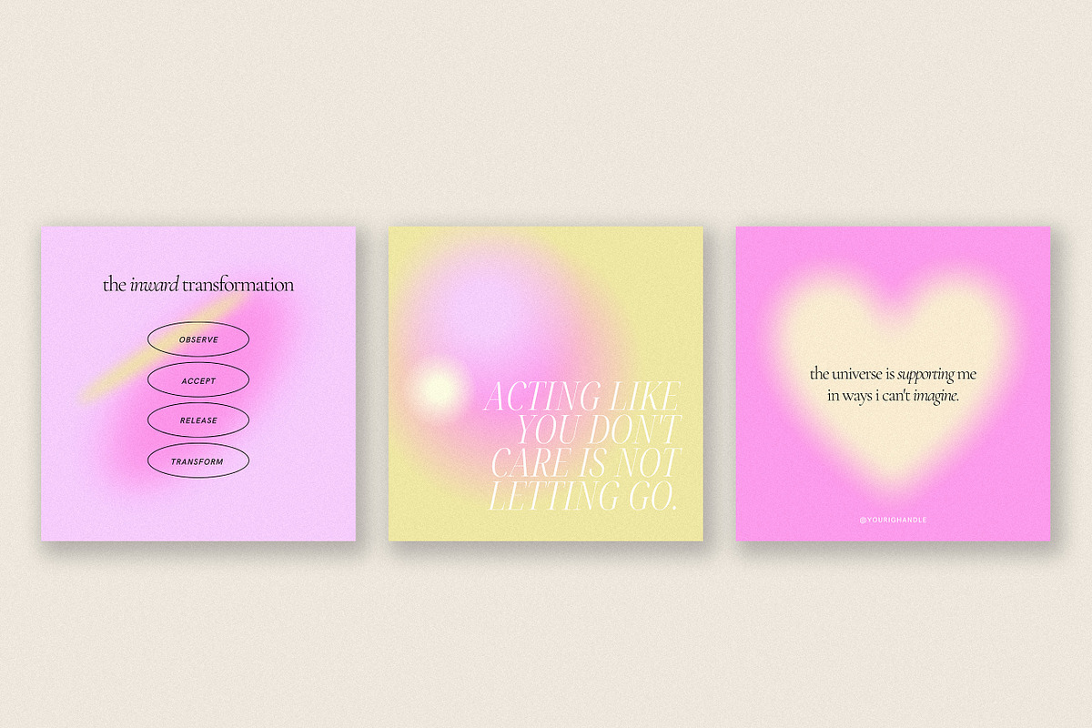 Sherbet Instagram Templates, a Social Media Template by denofdreamers (Photo 4 of 6)