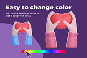 Valentine's Day 3D Icon Pack, an Emoji Icon by Creative Perspective (Thumbnail 4 of 8)