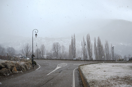 Winter Snowfall Blankets Vall De Boí, a Holiday Photo by webarma