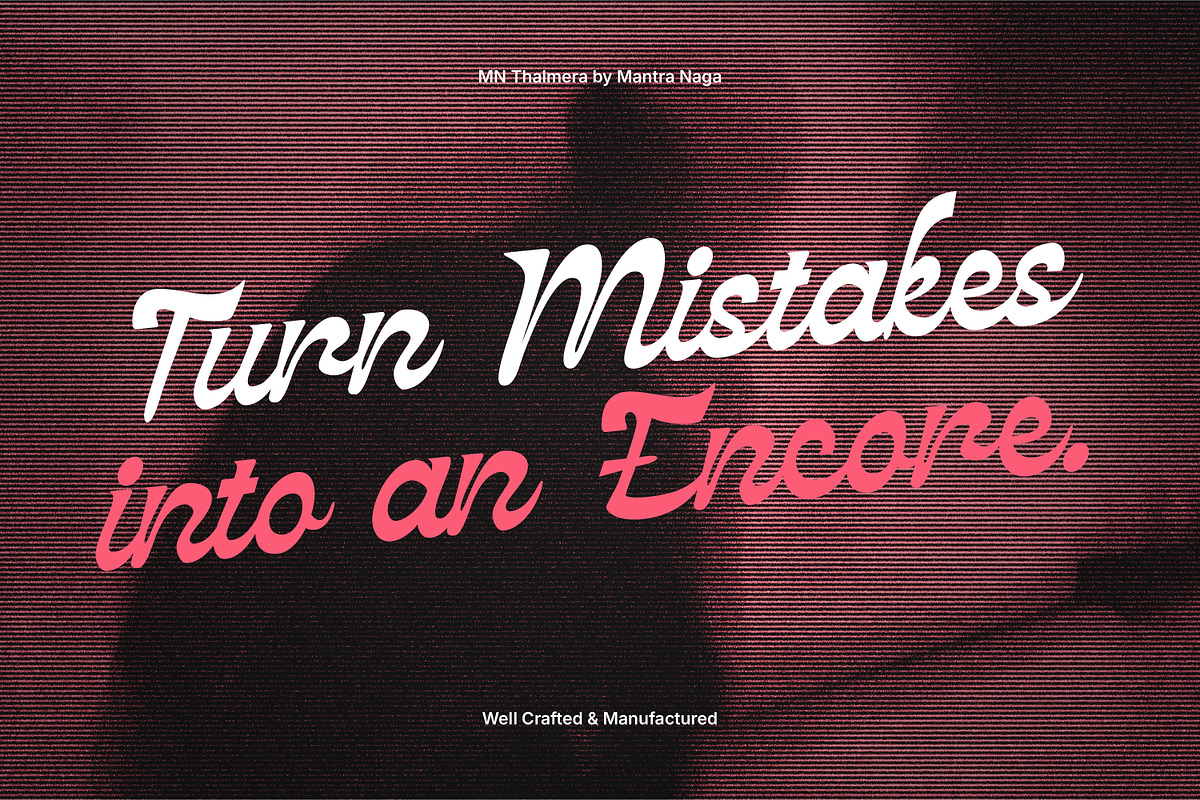 MN Thalmera - Vintage Script Serif, a Script Font by Mantra Naga (Photo 4 of 16)