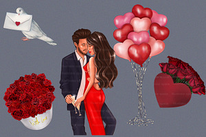 Valentines Day Clipart, Love Clipart