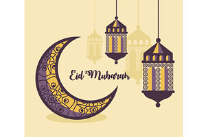 eid mubarak poster, an Object Illustration by studiogstock