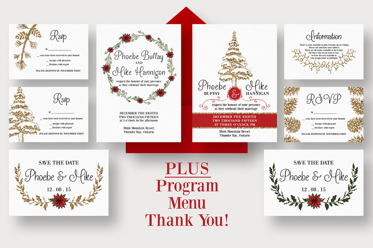 Winter Wedding Suite, an Invitation Template by Knotted Design (Photo 1 of 4)