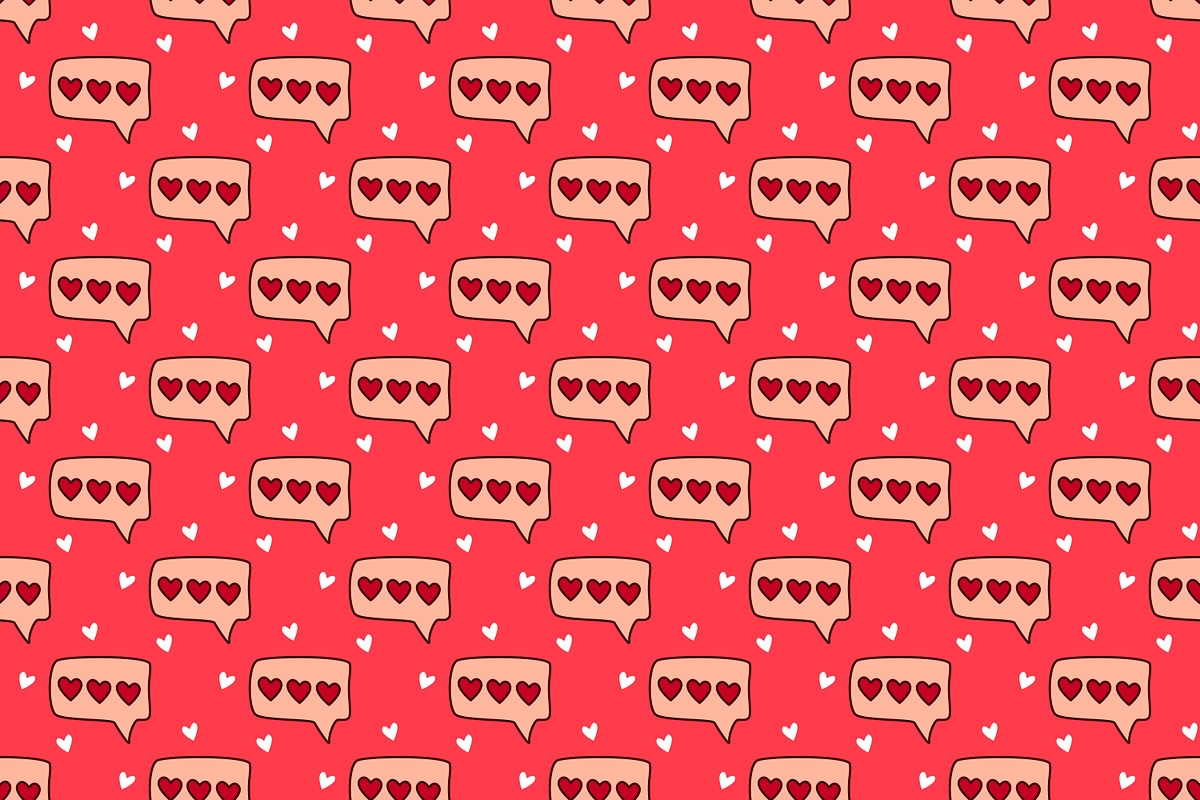 Valentine's Day seamless patterns, a Pattern Graphic by Tati_Kli (Photo 4 of 6)