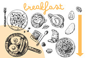 BIG set of food sketches, a Food Illustration by Steshnikova (Thumbnail 5 of 16)