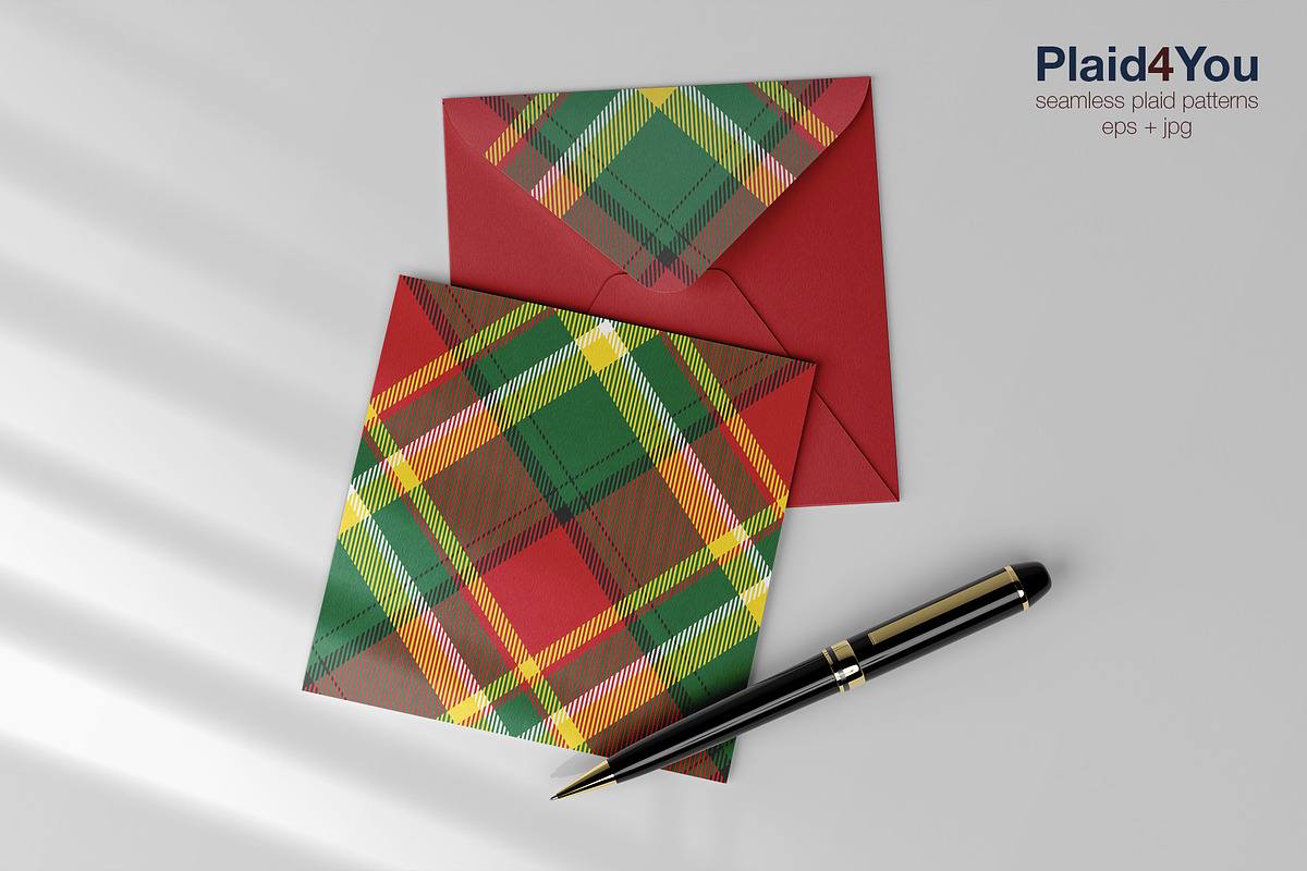 #75 Christmas New Year Plaids, a Pattern Graphic by Plaid4You (Photo 5 of 11)