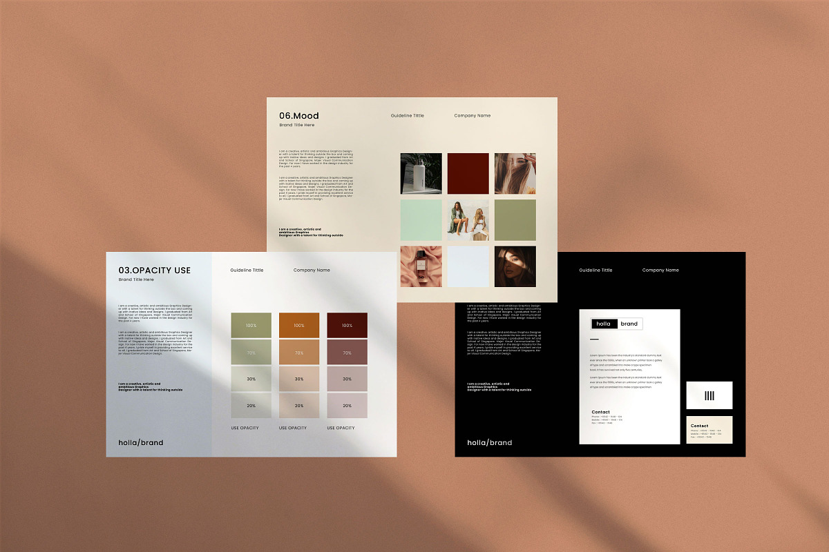 Brand Identity Guidelines Template, a Brochure Template by Studio Industry (Photo 7 of 12)