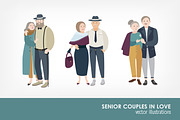 Senior couples in love set, a Person Illustration by Good Studio (Thumbnail 1 of 7)