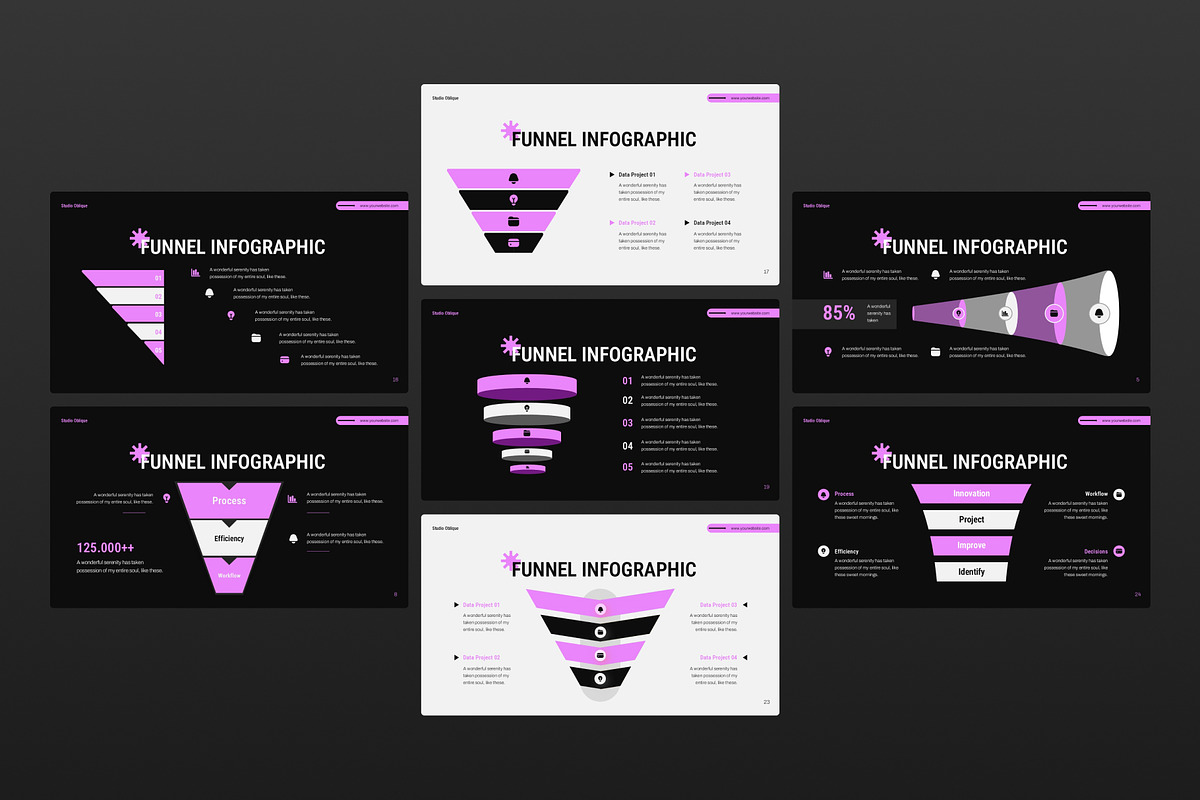 Funnel Diagram PowerPoint, a Presentation Template by Premast (Photo 5 of 5)