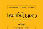 Istanbul Type Variable, a Sans Serif Font by BULENT YUKSEL (Thumbnail 1 of 12)