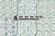 Vintage Christmas Engraving Patterns, a Pattern Graphic by one-touch (Thumbnail 1 of 17)
