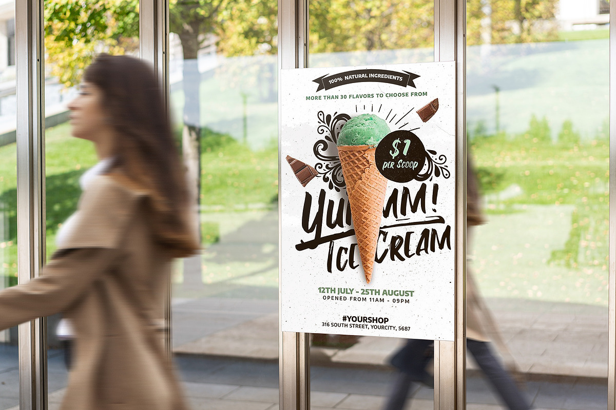 Street Poster Mock-Up's, a Print Template by Dikarte.Store (Photo 2 of 16)