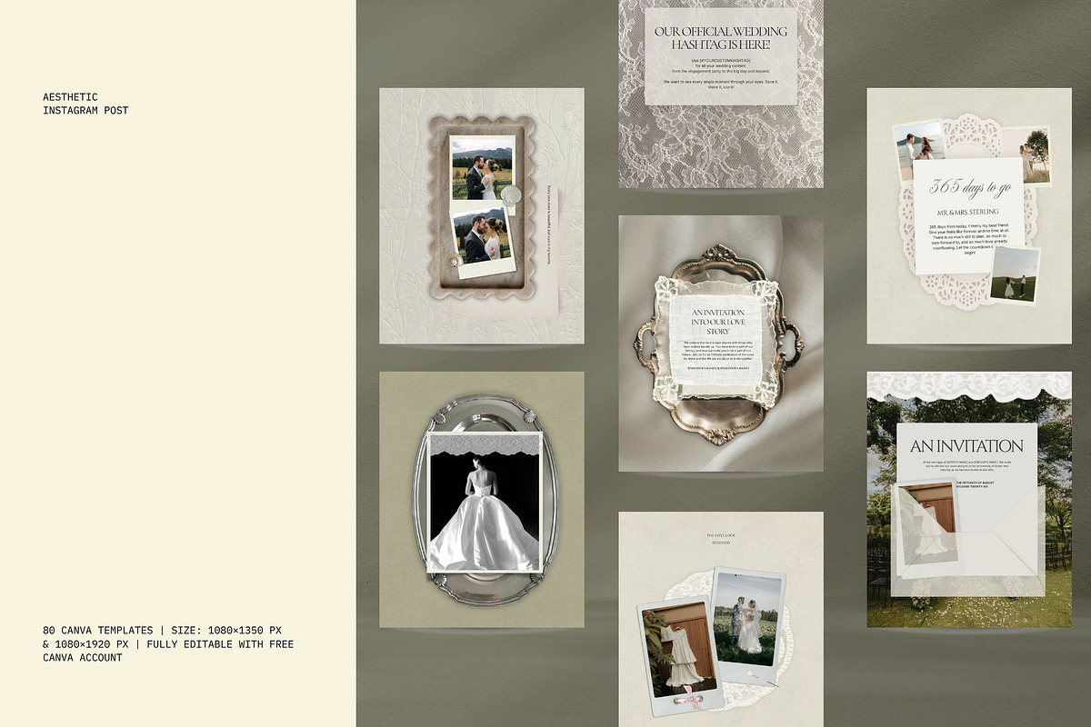 Quiet Luxury Bridal Kit, a Social Media Template by Pani Temp. (Photo 14 of 17)