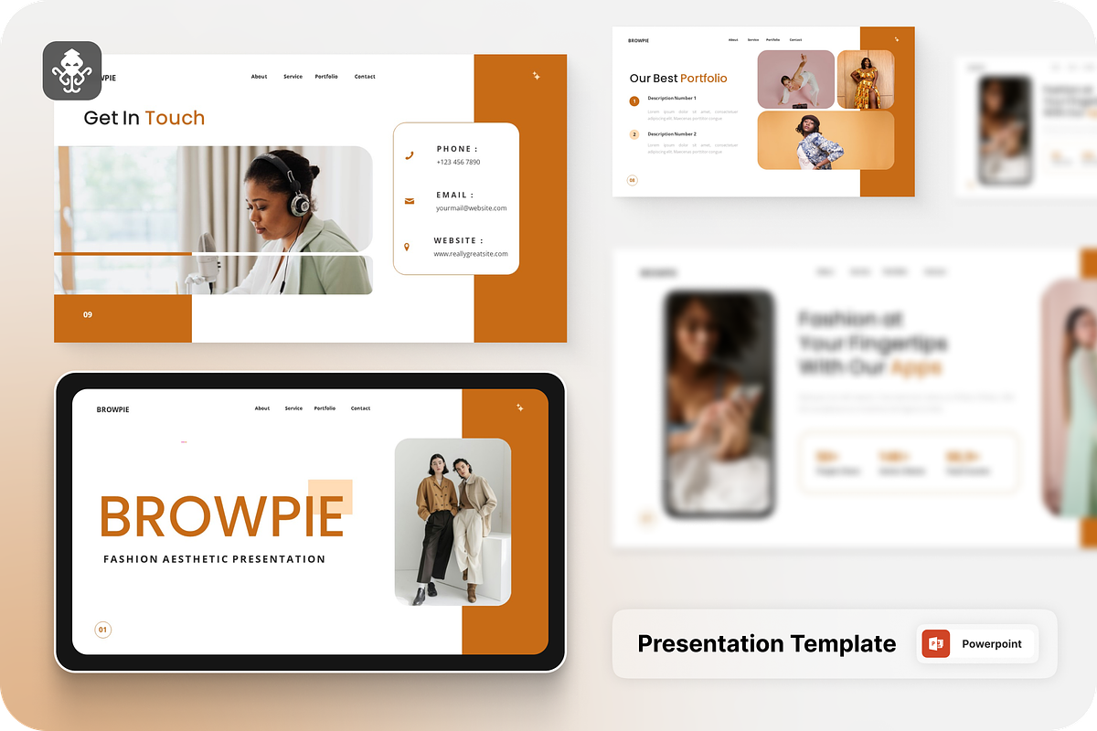 Fashion Aesthetic PowerPoint, a Presentation Template by SquidPixey (Photo 1 of 6)