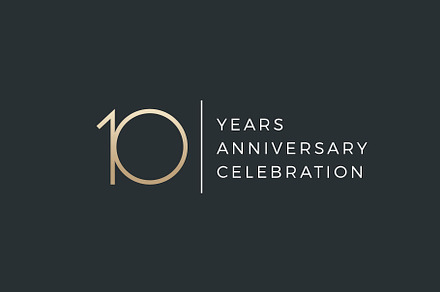 Ten years celebration event., a Background Graphic by lettett