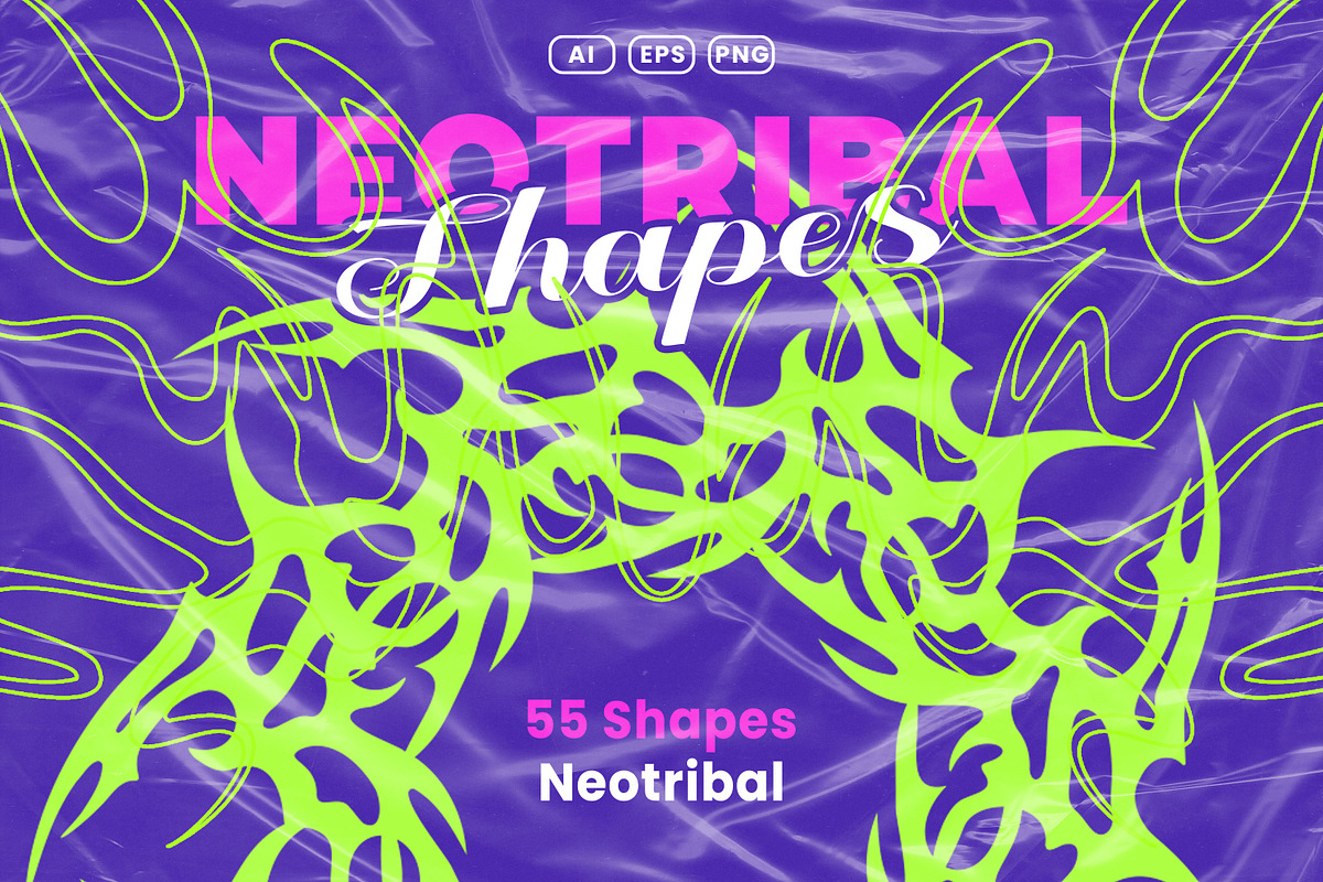 Neotribal Shapes Pack, an Object Graphic by Svaha Graphic Studio (Photo 1 of 4)