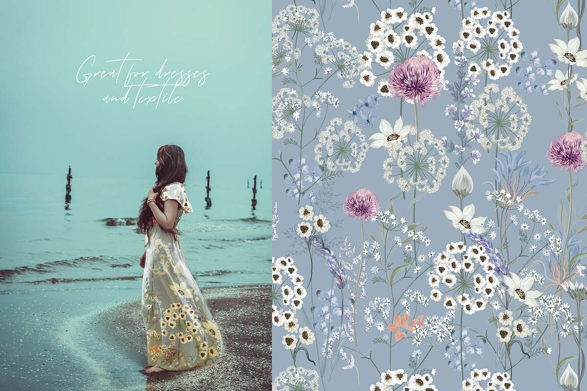 Floral vector seamless pattern, a Pattern Graphic by FleurArt (Photo 6 of 8)